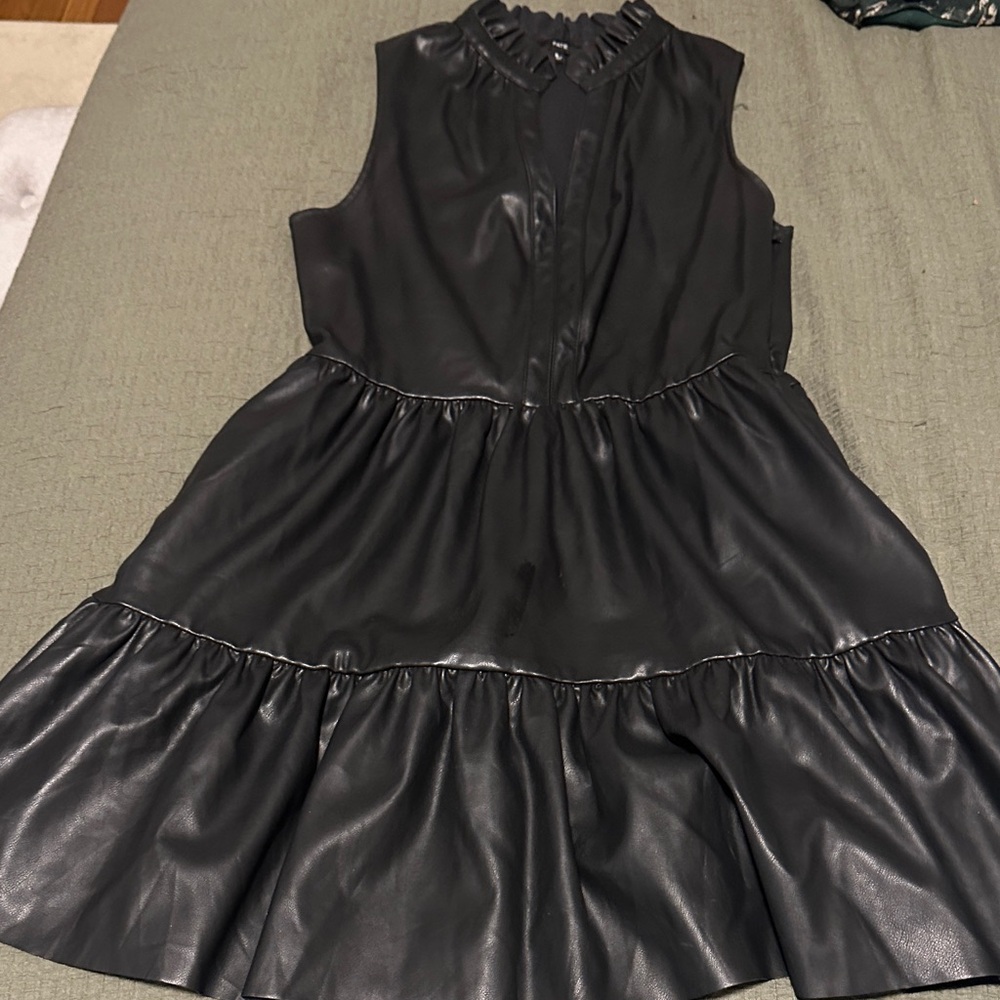 Fate Black Ruffled Mini Dress
